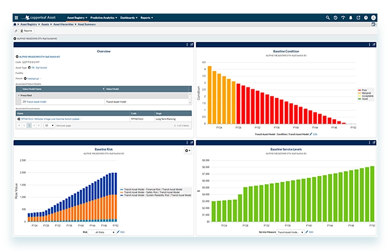 Copperleaf Asset - Asset Summary screen shot