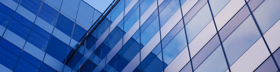 Build vs Buy Capital Planning blog banner with modern corporate blue geometric design