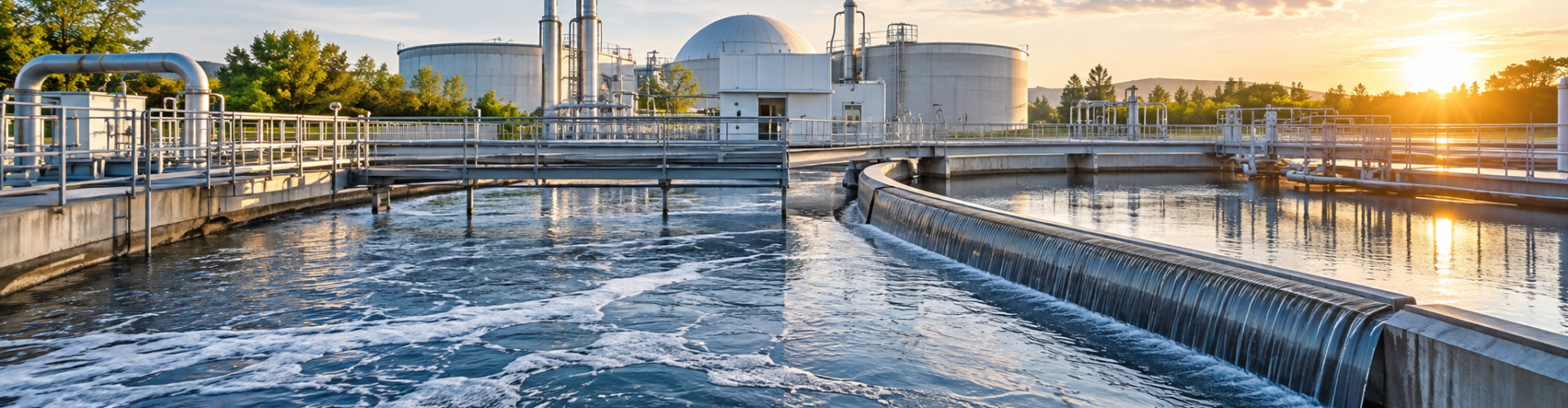 Energy-neutral wastewater treatment plant illustrating sustainable water infrastructure and energy recovery