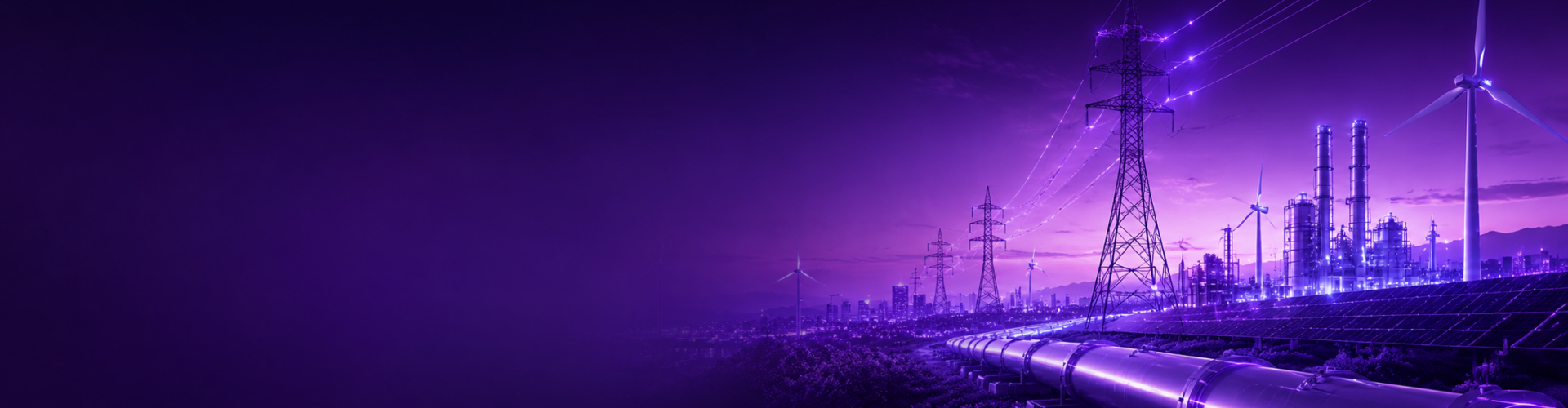 Electricity and gas utility infrastructure representing investment trade-offs across reliability, affordability, and sustainability